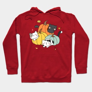 Festive Pumpkin Cats Hoodie